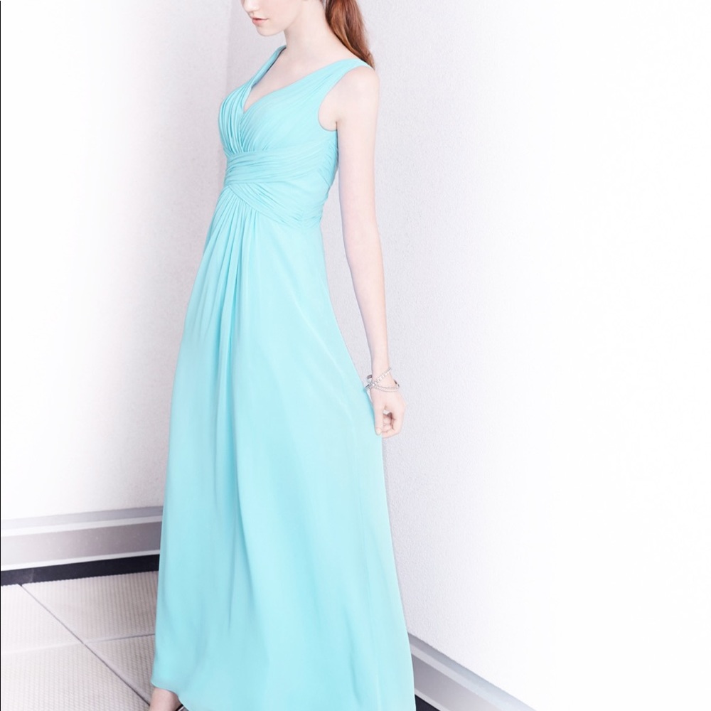 Kenneth Winston Chiffon Dress Powder Blue
